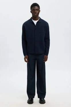 Hombre Selected Jerséis>Chaqueta cárdigan con bolsillos 100% algodón orgánico