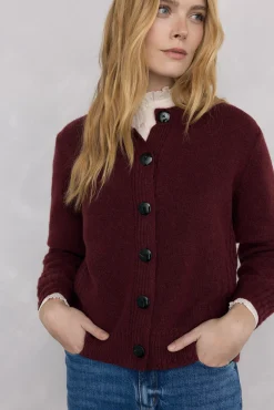 Mujer Pedro del Hierro Jerséis>Chaqueta de punto con detalles de ochos