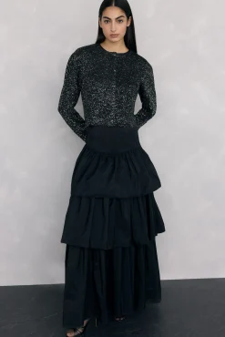 Mujer Pedro del Hierro Jerséis|Chaquetas>Chaqueta de punto lentejuelas