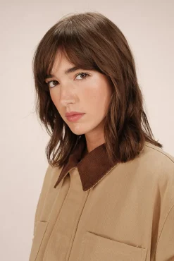 Mujer Grace & Mila Chaquetas|Abrigos>Chaqueta en sarga de algodón