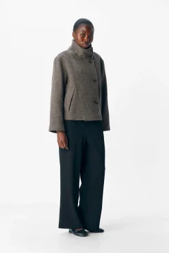 Mujer Object Chaquetas|Abrigos>Chaqueta fieltro cruzada