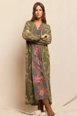 Mujer Slowlove Chaquetas>Chaqueta larga jacquard