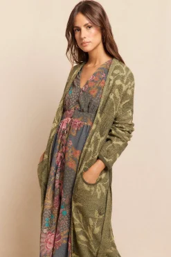 Mujer Slowlove Chaquetas>Chaqueta larga jacquard