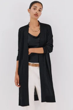 Mujer Cortefiel Jerséis>Chaqueta larga lurex