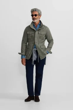 Hombre Silbon Chaquetas>Chaqueta militar parches dye