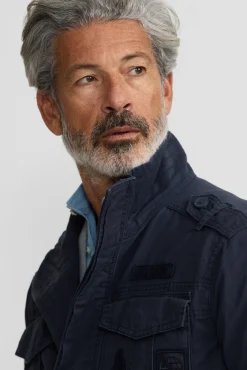 Hombre Silbon Chaquetas>Chaqueta militar parches dye