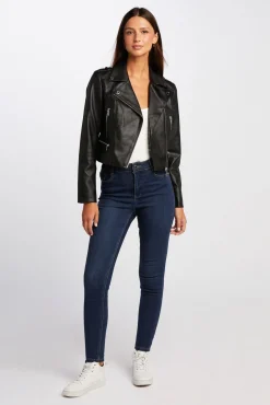 Mujer Morgan Chaquetas>Chaqueta recta con cuello con muescas