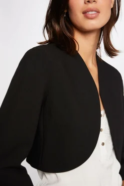 Mujer Morgan Chaquetas>Chaqueta recta con manga 3/4