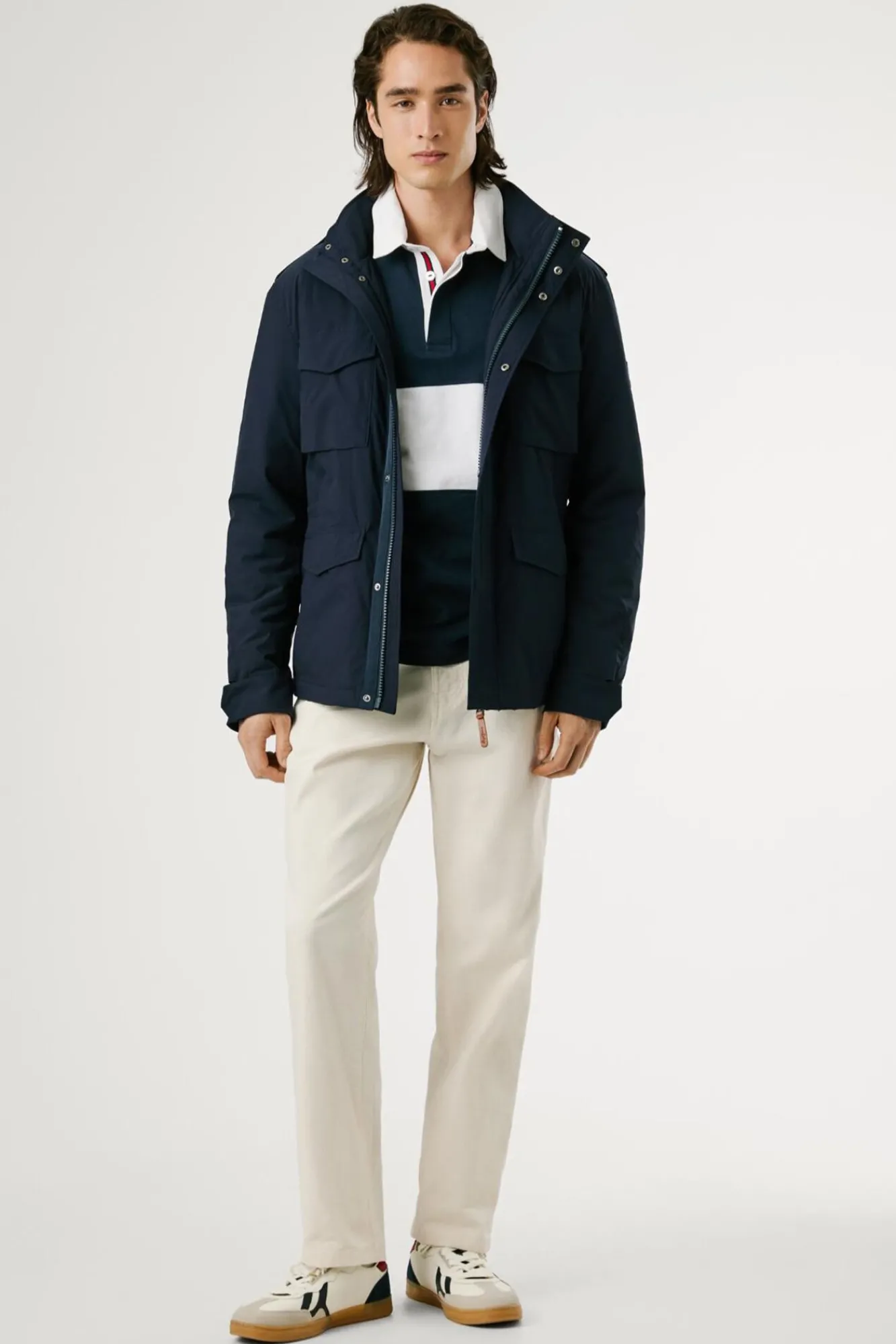 Hombre Pepe Jeans Chaquetas>Chaqueta Sahariana Elástica