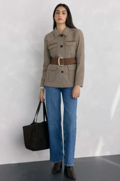 Mujer Pedro del Hierro Blazers|Chaquetas>Chaqueta sahariana espiga