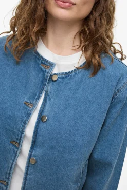 Mujer Vila Chaquetas>Chaqueta vaquera abotonada