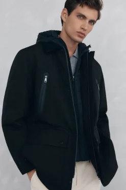 Hombre Pedro del Hierro Chaquetas|Abrigos>Chaqueta vistas cremallera repelente al agua