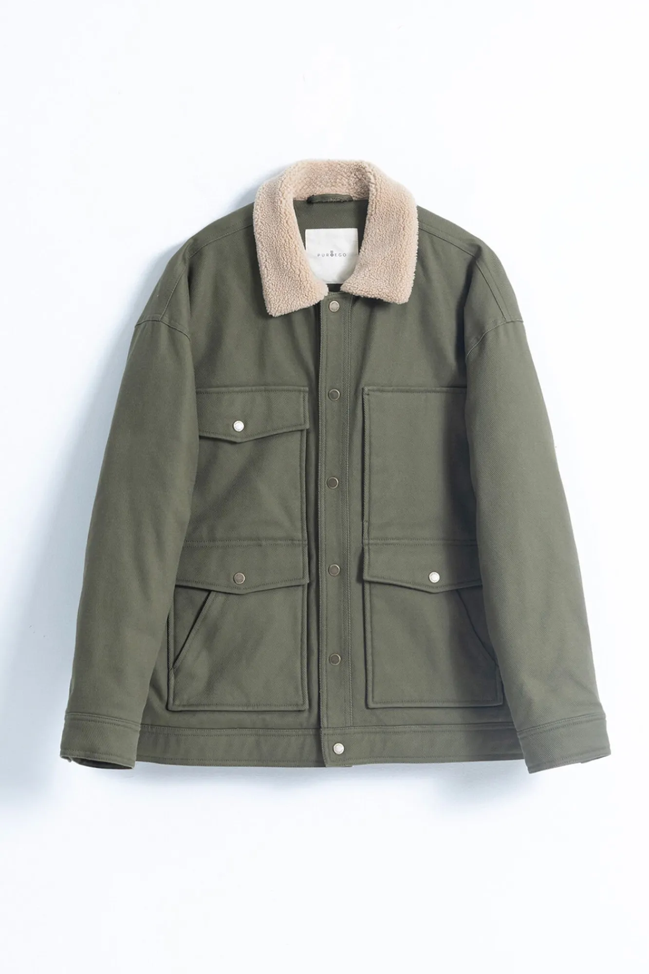 Hombre PuroEGO Chaquetas>Chaqueta worker cuello borreguillo