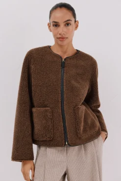 Mujer Cortefiel Abrigos>Chaquetón en efecto doble faz