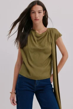 Mujer Hoss Intropia Camisetas>Charlotte. Top drapeado