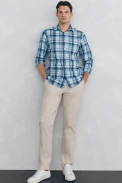 Hombre Pedro del Hierro Pantalones|Chinos>Chino textura regular fit