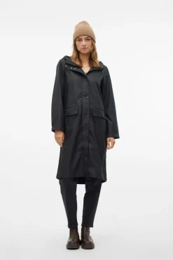 Mujer Vero Moda Chaquetas|Abrigos>Chubasquero midi con capucha