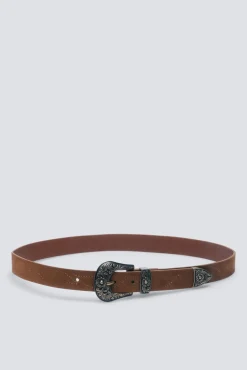 Mujer Springfield Cinturones>Cinturón cowboy hebilla flores