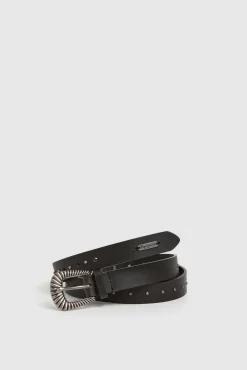 Mujer Pepe Jeans Cinturones>Cinturón Piel Con Tachuelas