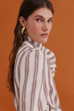 Mujer Hoss Intropia Blusas>Claudette. Blusa a rayas