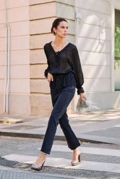 Mujer Hoss Intropia Blusas>Clémence. Blusa con cierre cruzado