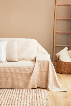 Calma House Colchas Y Edredones>Colcha de algodón nido de abeja Panal