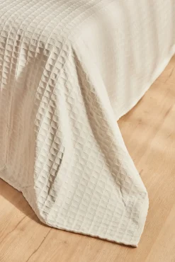 Calma House Colchas Y Edredones>Colcha de algodón nido de abeja Panal