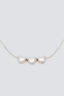 Mujer Springfield Joyería Y Bisutería>Collar corazones dorados