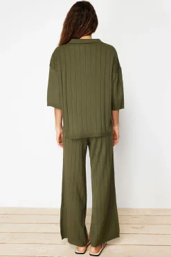 Mujer Trendyol Pijamas|Pijamas>Conjunto básico 2 piezas canalé