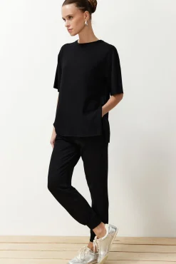 Mujer Trendyol Pijamas|Pijamas>Conjunto pantalones y camiseta liso