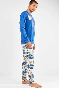 Hombre Gisela Pijamas>Conjunto pijama Tom & Jerry en punto interlock