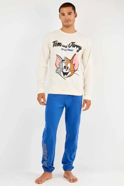 Hombre Gisela Pijamas>Conjunto pijama Tom & Jerry en punto interlock