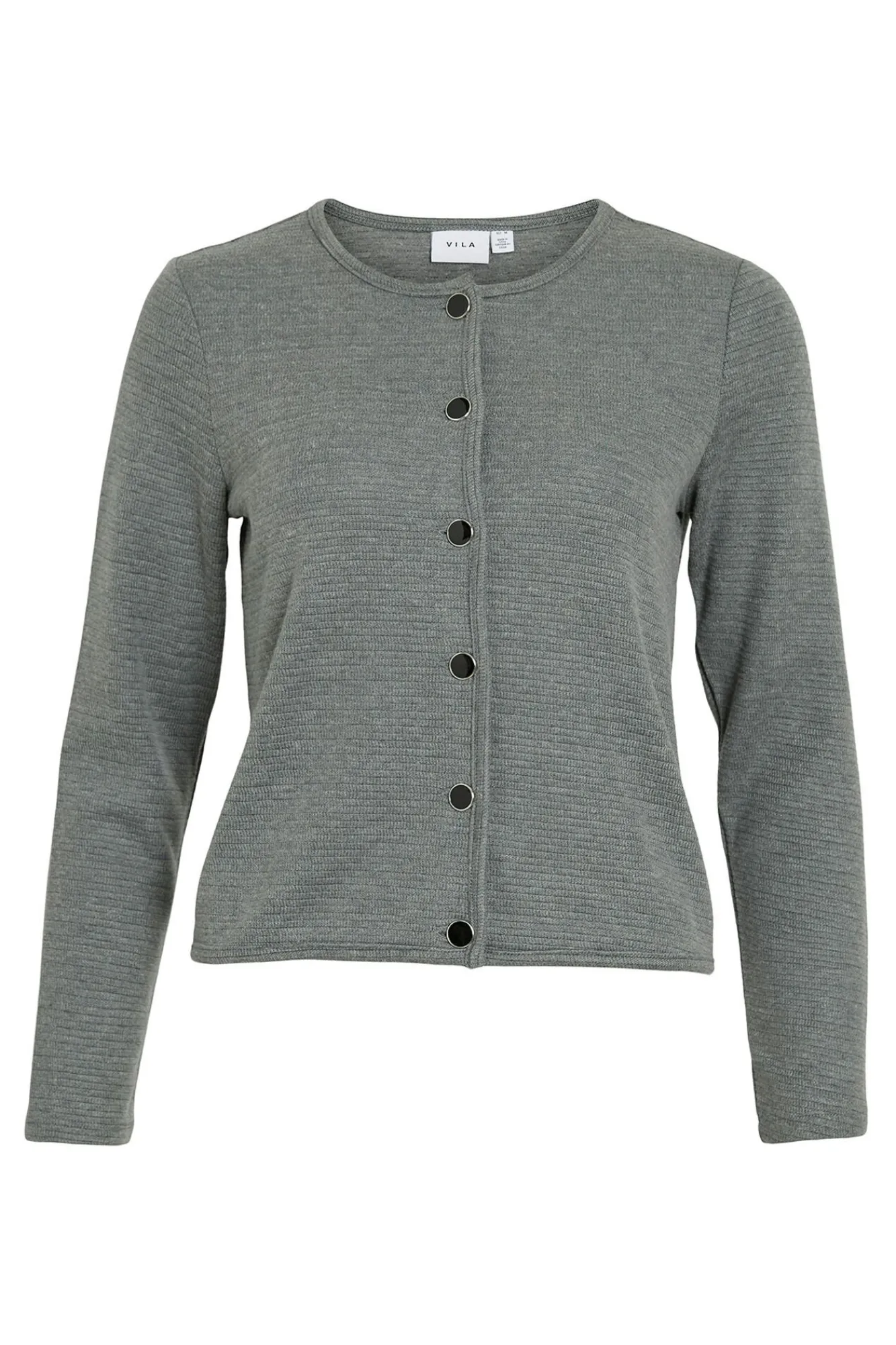 Mujer Vila Jerséis>Cárdigan abotonado con algodón y viscosa