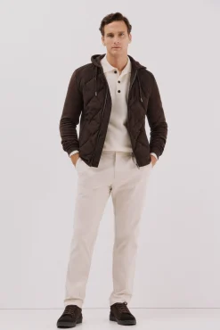 Hombre Cortefiel Chaquetas|Jerséis>Cárdigan capucha tejido combinado