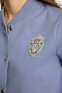 Mujer Morgan Jerséis>Cárdigan con cuello teddy