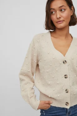 Mujer Vila Jerséis>Cárdigan con perlas de punto