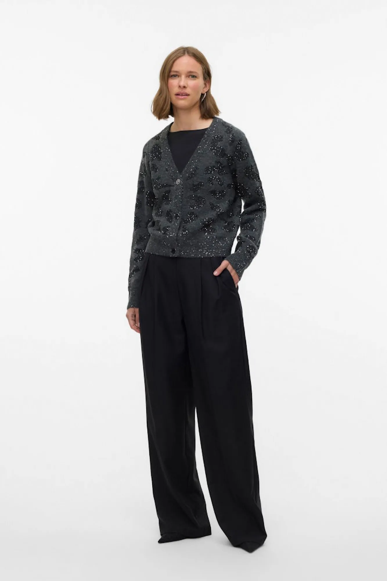 Mujer Vero Moda Jerséis>Cárdigan corto de manga larga