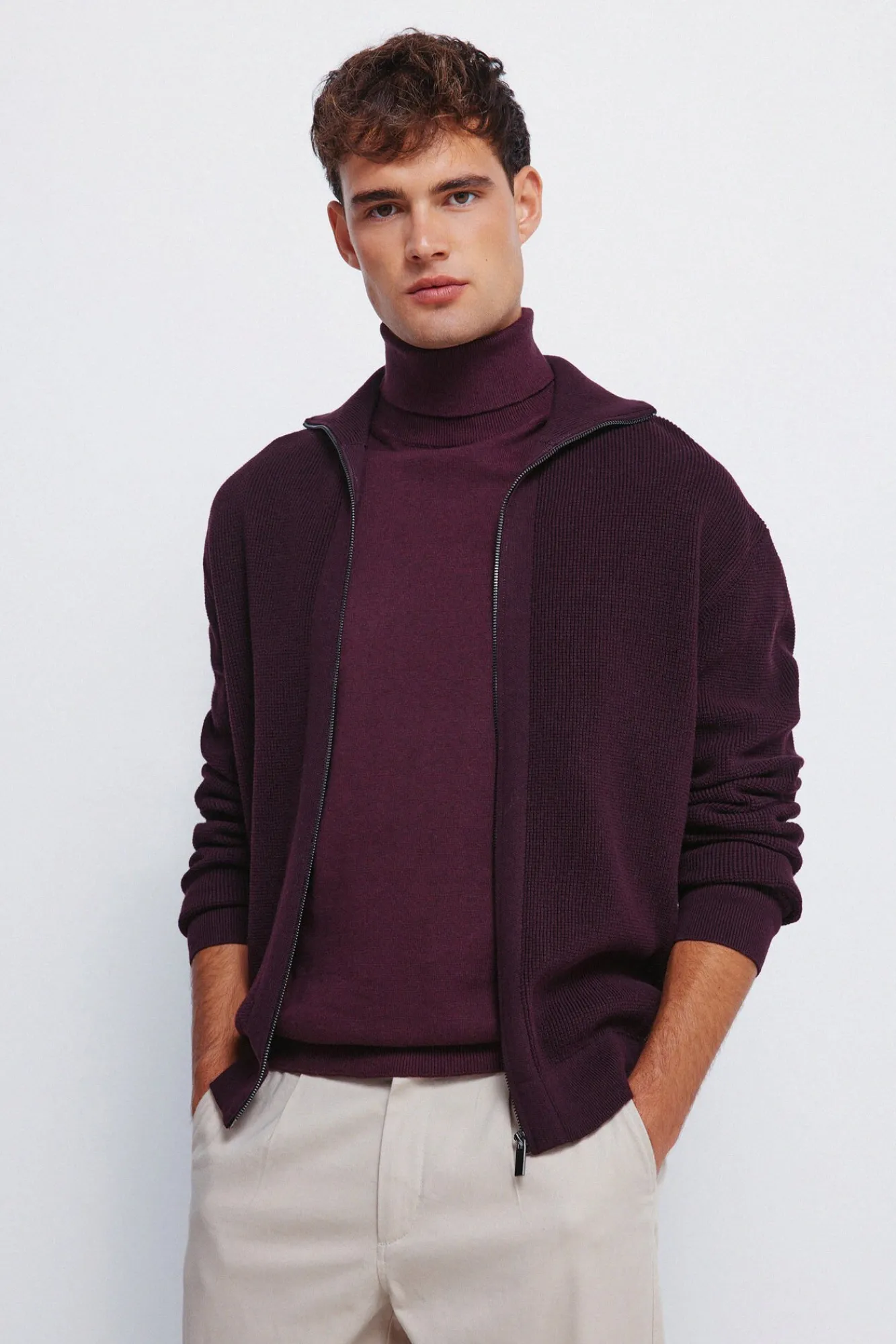 Hombre Springfield Jerséis>Cárdigan cremallera