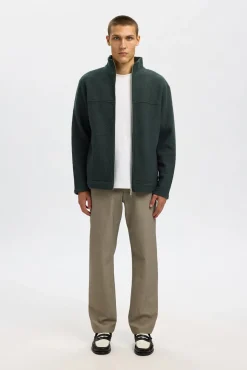 Hombre Selected Jerséis>Cárdigan cremallera 100% lana