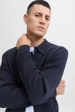 Hombre Jack & Jones Jerséis>Cárdigan cuello polo