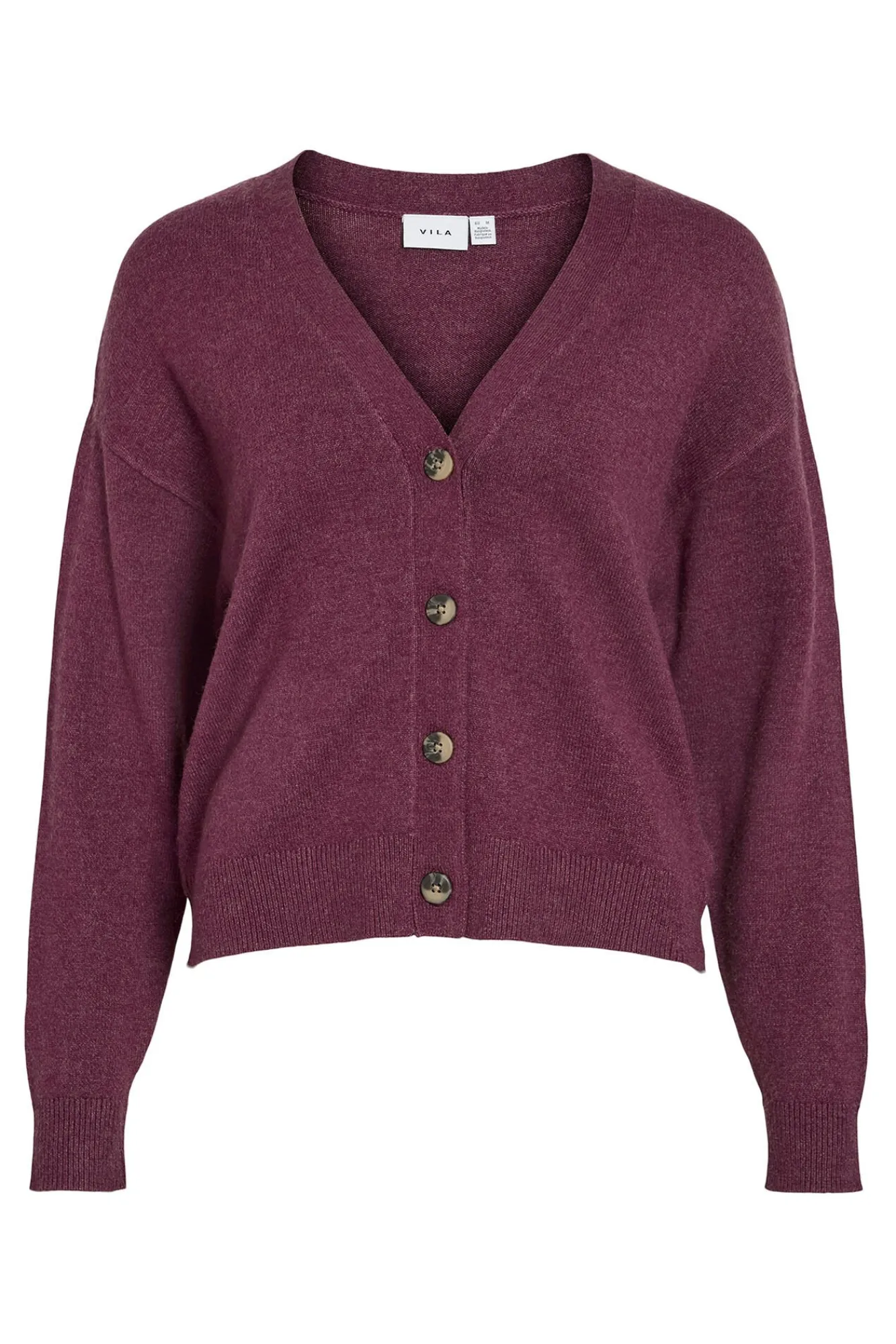 Mujer Vila Jerséis>Cárdigan de punto abotonado con viscosa