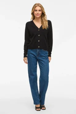 Mujer Vila Jerséis>Cárdigan de punto abotonado con viscosa