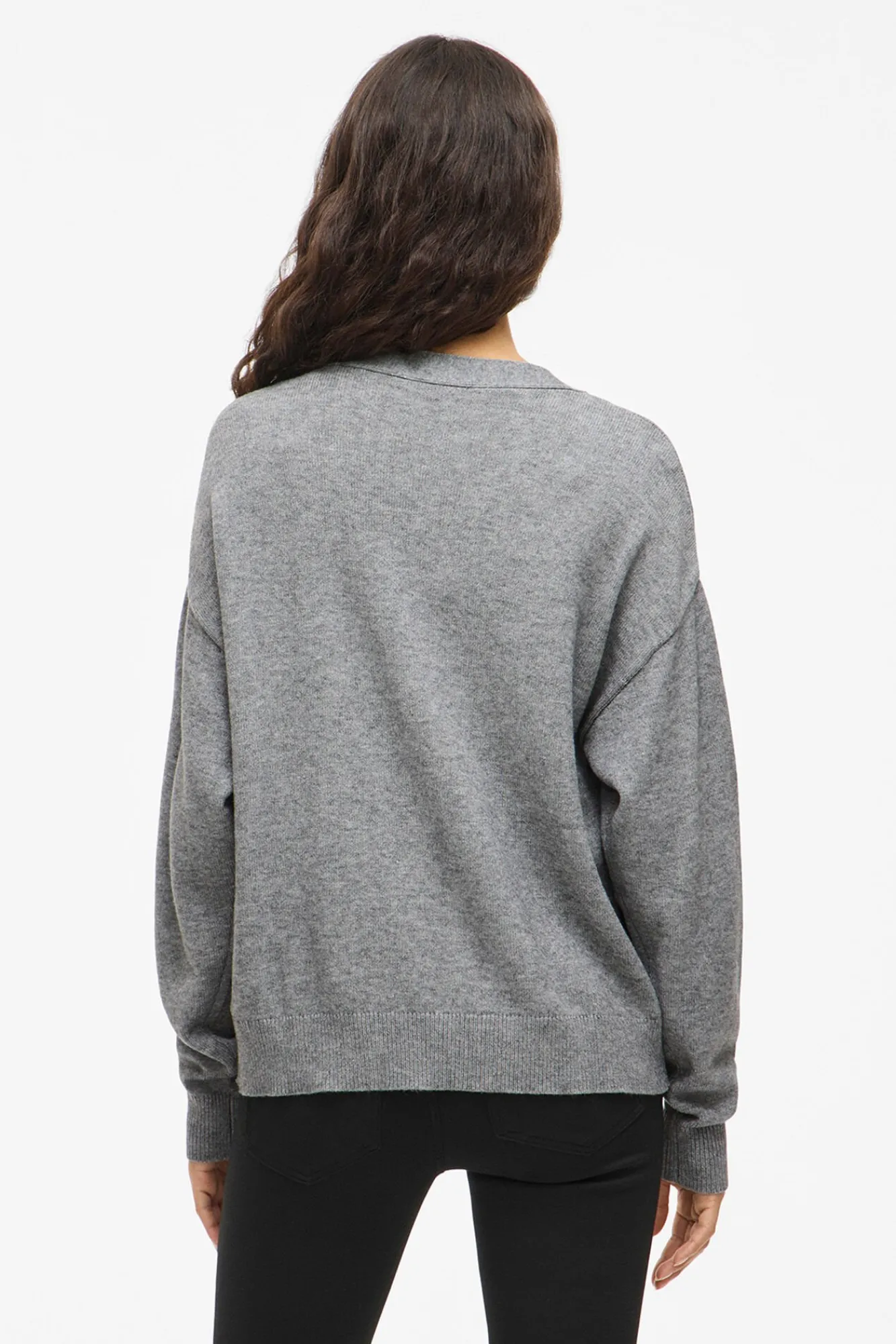 Mujer Vila Jerséis>Cárdigan de punto abotonado con viscosa