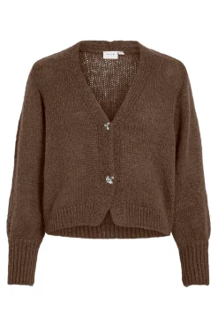 Mujer Vila Blusas|Jerséis>Cárdigan de punto con lana