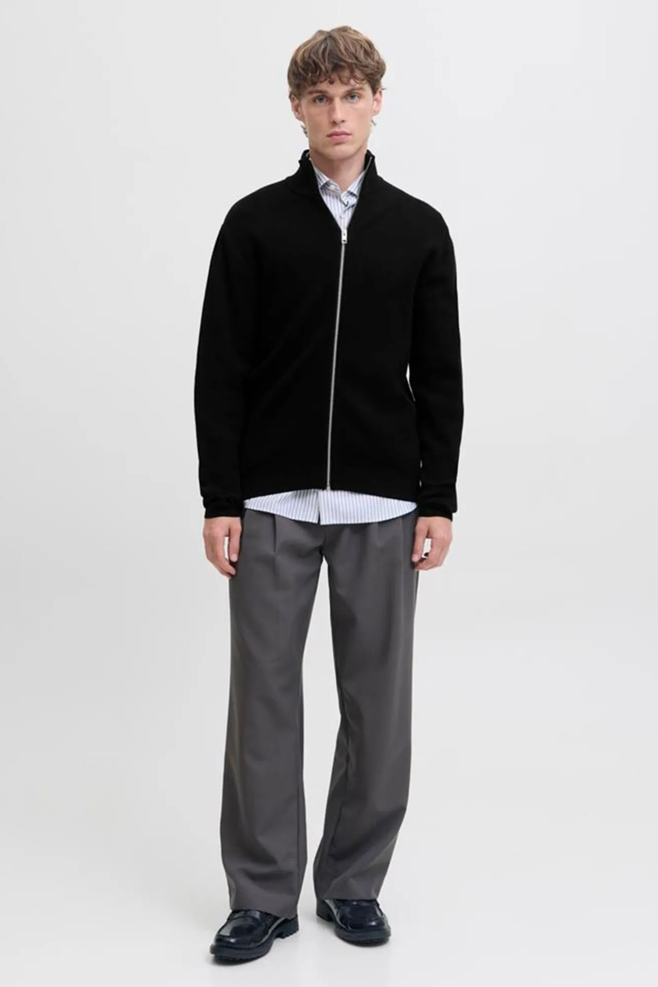 Hombre Jack & Jones Jerséis>Cárdigan de punto estructurado