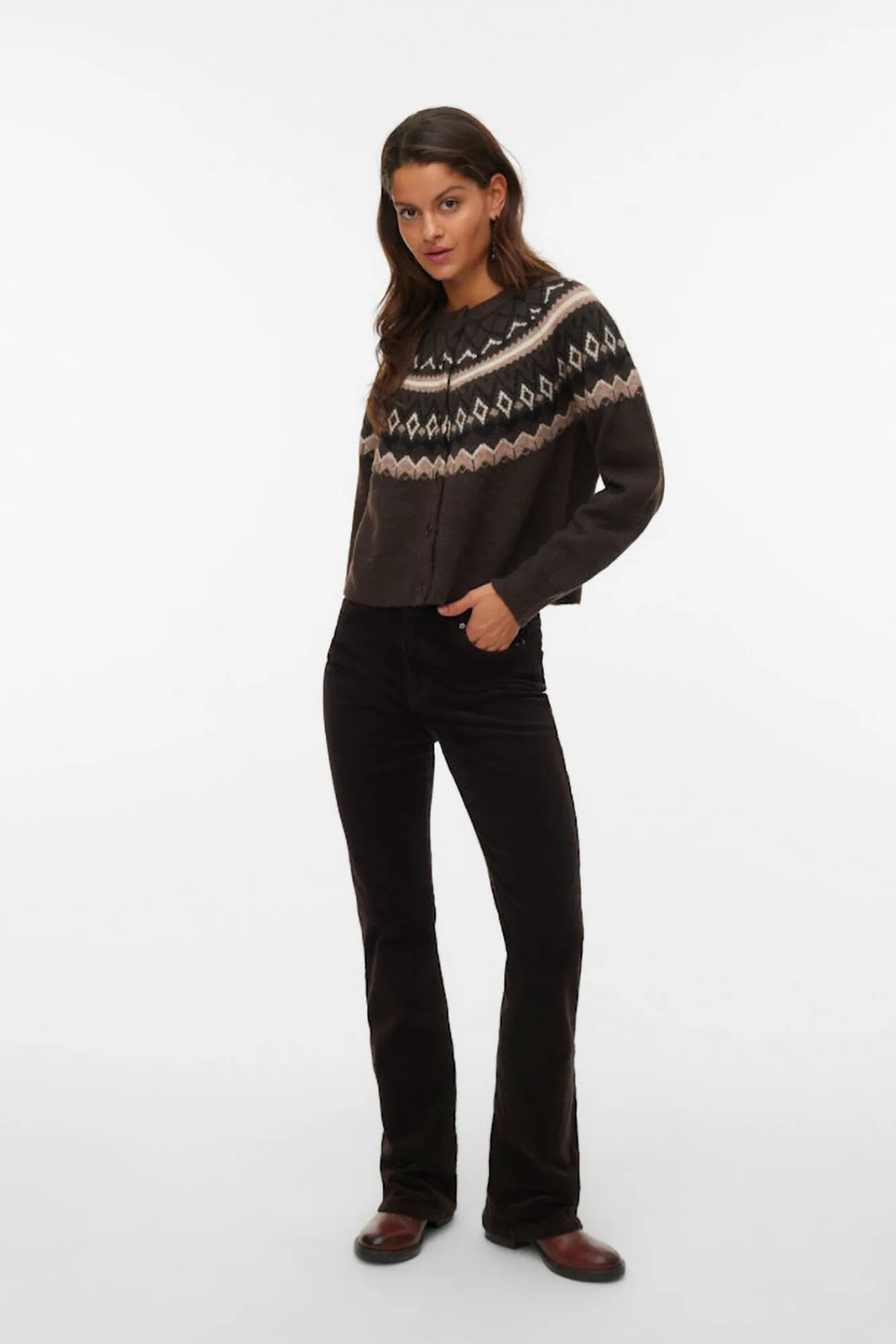 Mujer Vero Moda Jerséis>Cárdigan de punto greca