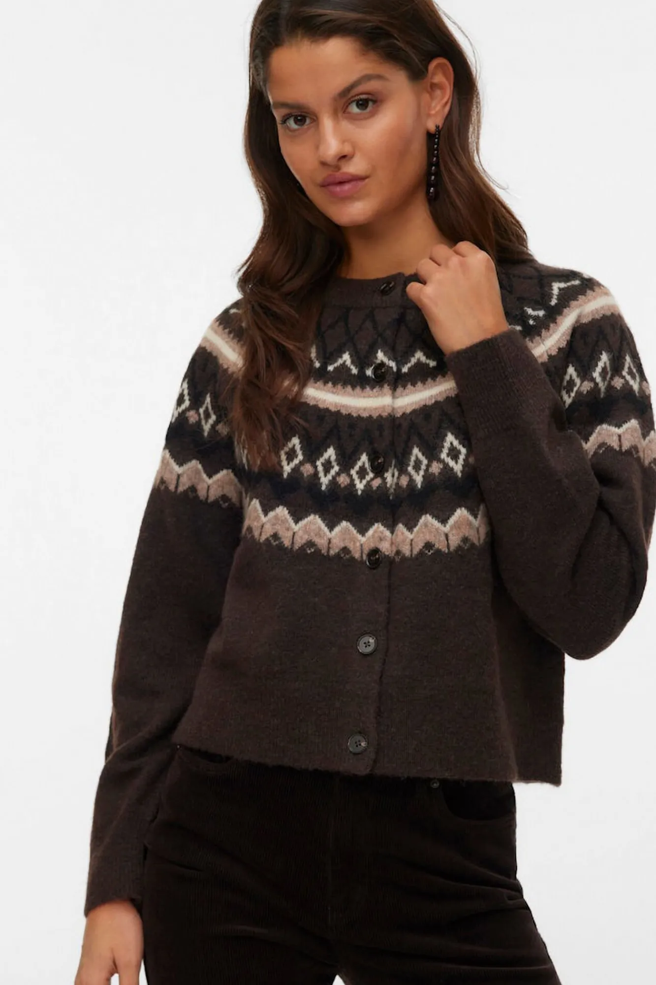 Mujer Vero Moda Jerséis>Cárdigan de punto greca