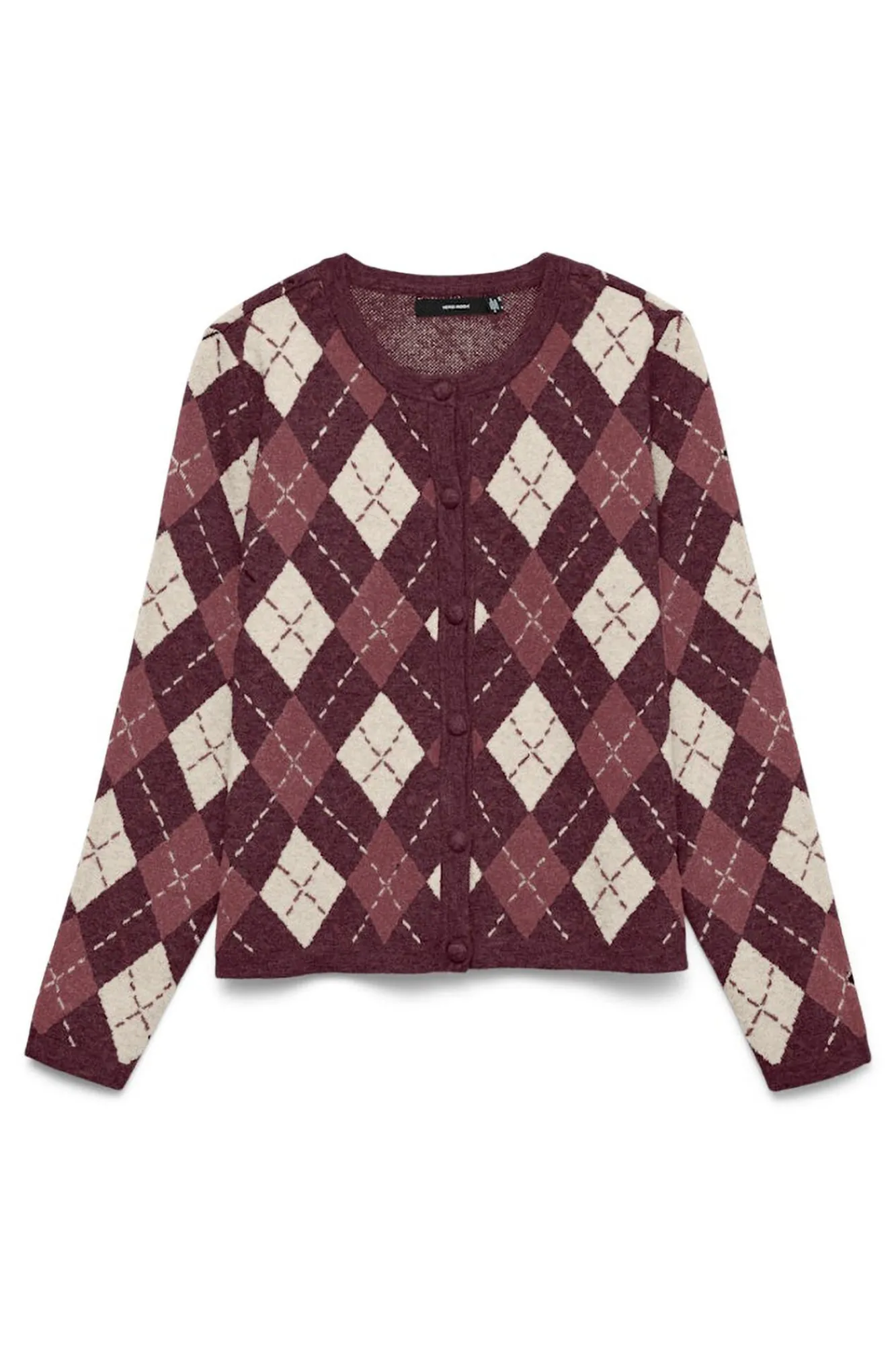 Mujer Vero Moda Jerséis>Cárdigan de punto rombos