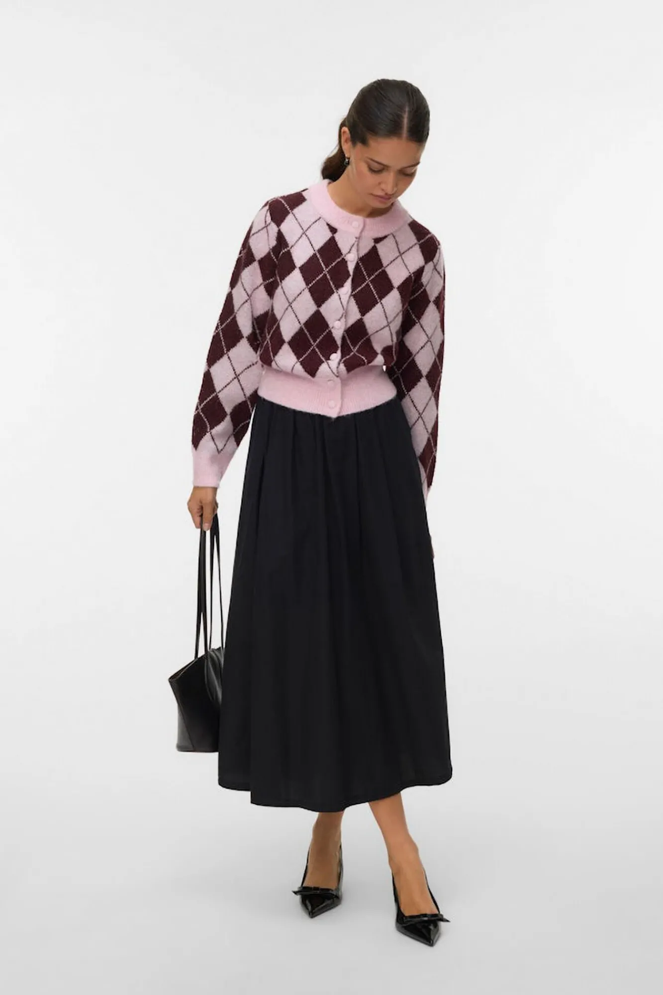 Mujer Vero Moda Jerséis>Cárdigan estampado rombos