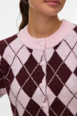 Mujer Vero Moda Jerséis>Cárdigan estampado rombos